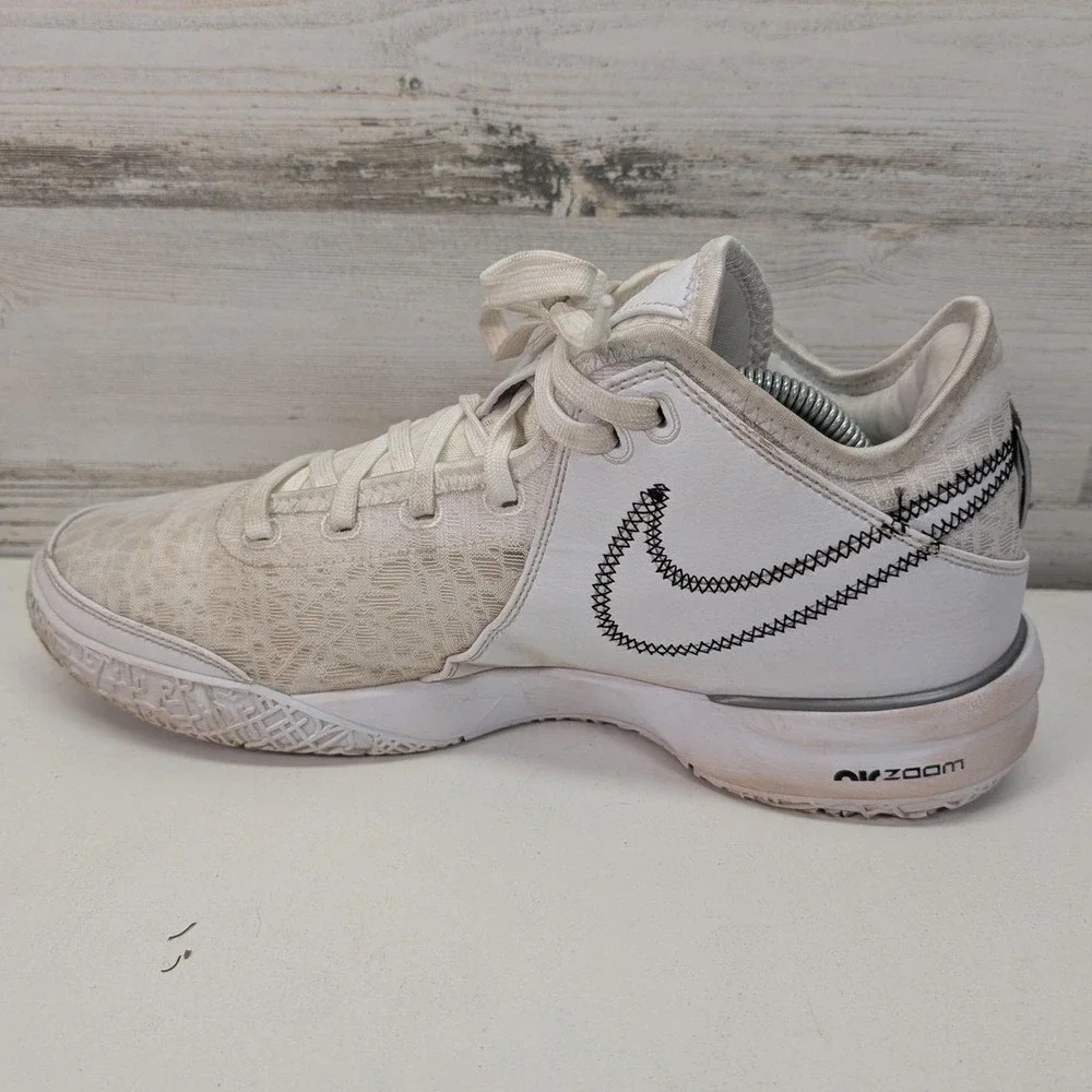 Nike LeBron NXXT Gen White Silver Basketball Shoes DR8784-101 Mens Size 11